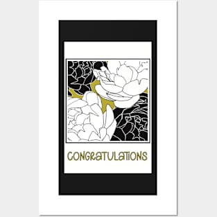 Congratulations , stylish card Posters and Art